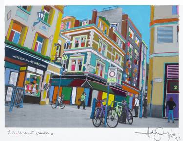 Original Street Art Architecture Paintings by Fabio Coruzzi