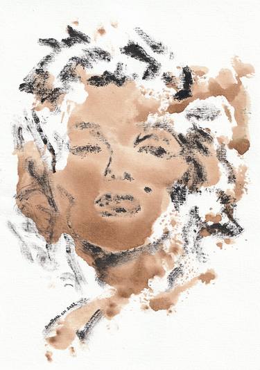 Saatchi Art Artist SANTHOSH C H; Paintings, “Marilyn Monroe  01” #art