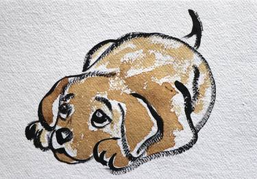 Original Art Deco Animal Painting by Santhosh C H