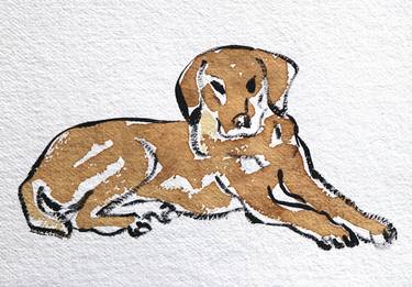 Original Art Deco Animal Painting by Santhosh C H