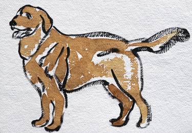 Original Art Deco Animal Painting by Santhosh C H