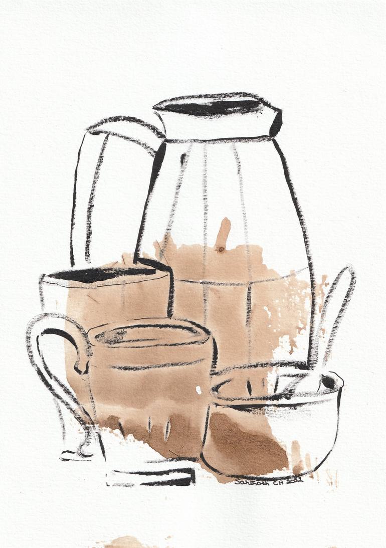still life 5 Painting by Santhosh C H | Saatchi Art
