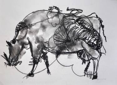 Original Abstract Animal Drawings by SANTHOSH C H