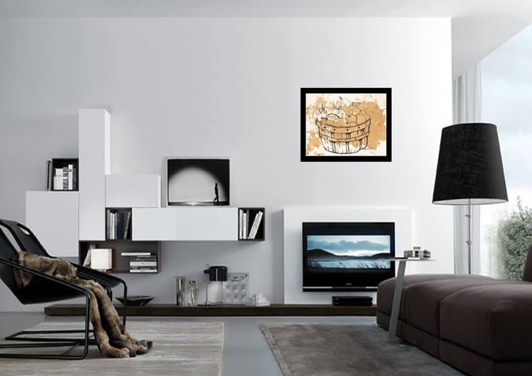 Original Art Deco Still Life Painting by Santhosh C H