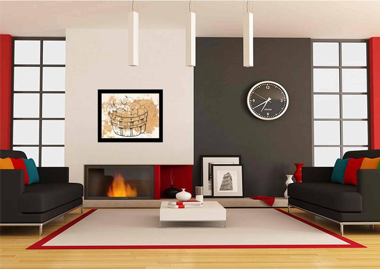 Original Art Deco Still Life Painting by Santhosh C H