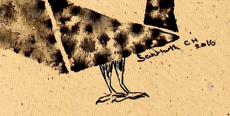 Original Art Deco Animal Painting by Santhosh C H