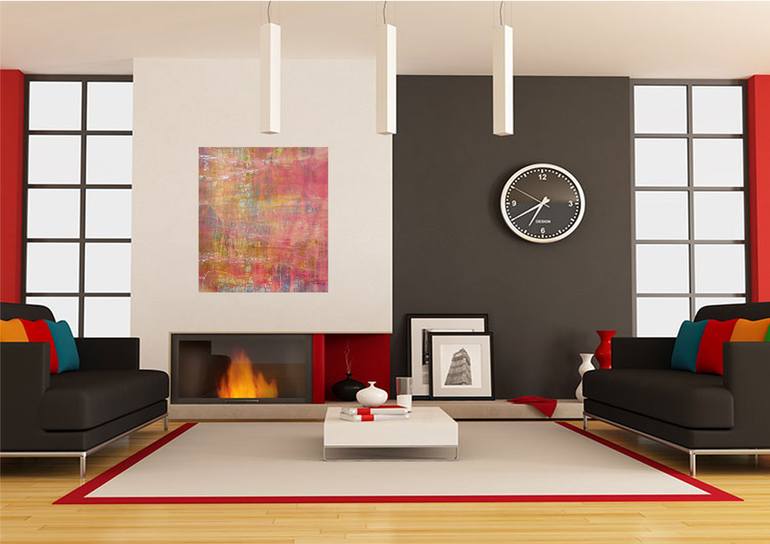Original Art Deco Abstract Painting by Santhosh C H