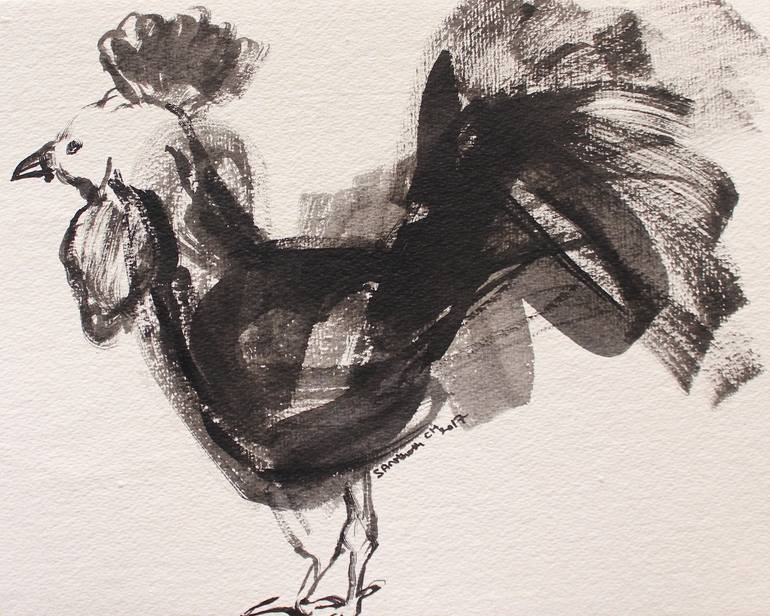 bird 30 Painting by Santhosh C H Saatchi Art