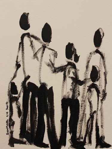 Original Conceptual People Paintings by SANTHOSH C H