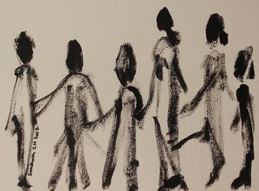 Print of People Paintings by SANTHOSH C H