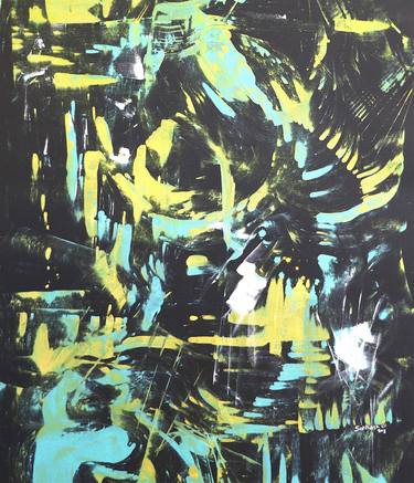 Print of Art Deco Abstract Paintings by SANTHOSH C H