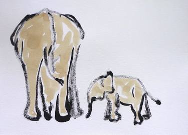 Original Abstract Animal Paintings by SANTHOSH C H