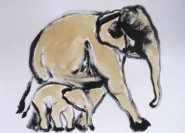 Original Animal Paintings by SANTHOSH C H