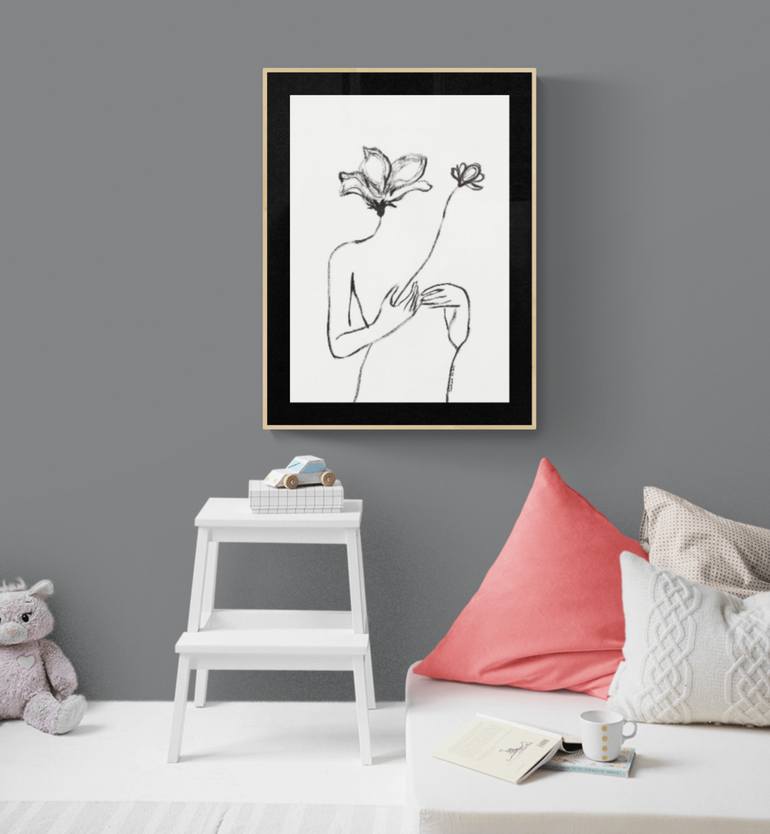 Original Abstract Nature Painting by Santhosh C H