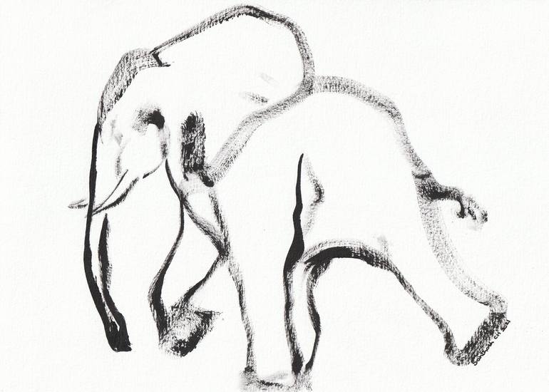 Print of Abstract Animal Paintings by Santhosh C H