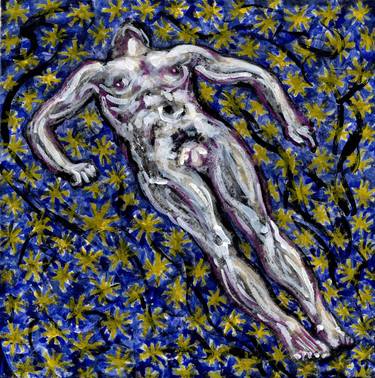 Original Abstract Expressionism Nude Paintings by Steve Ferris