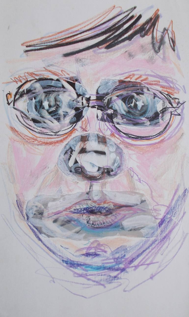 Very Old Self-Portrait Drawing by Steve Ferris | Saatchi Art