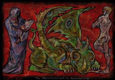 Print of Expressionism Fantasy Drawings by Steve Ferris