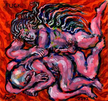 Print of Expressionism Erotic Paintings by Steve Ferris