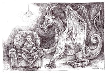 Print of Figurative Fantasy Drawings by Steve Ferris
