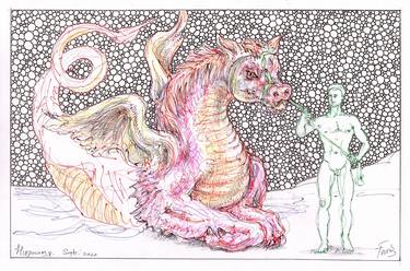 Original Classical mythology Drawings by Steve Ferris