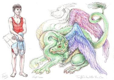 Print of Fantasy Drawings by Steve Ferris