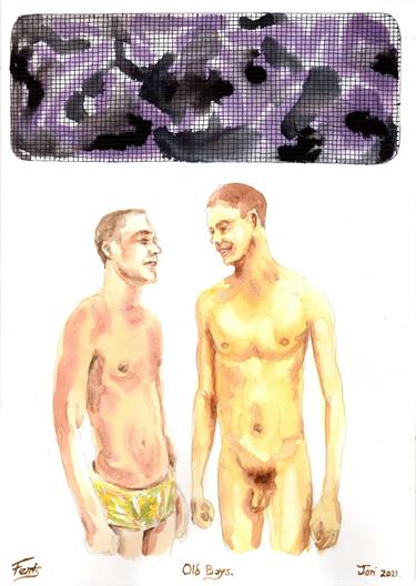 Original Abstract Nude Paintings by Steve Ferris