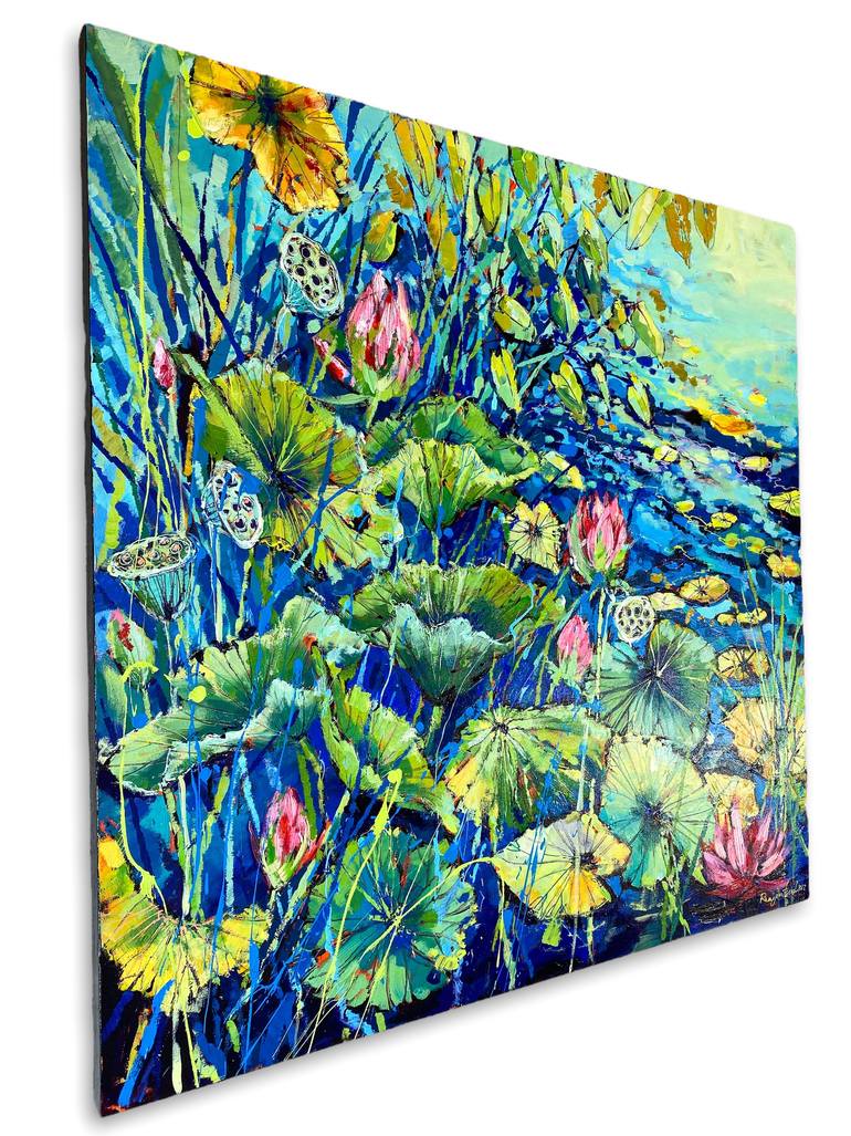 Original Contemporary Floral Painting by Irina Rumyantseva