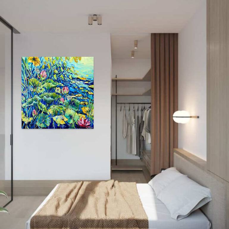 Original Contemporary Floral Painting by Irina Rumyantseva