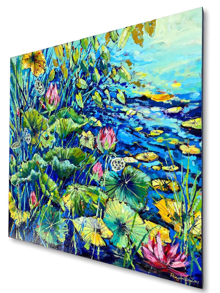 Original Contemporary Floral Painting by Irina Rumyantseva