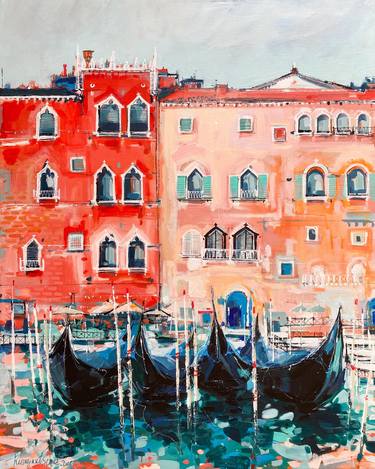 Original Abstract Architecture Paintings by Irina Rumyantseva