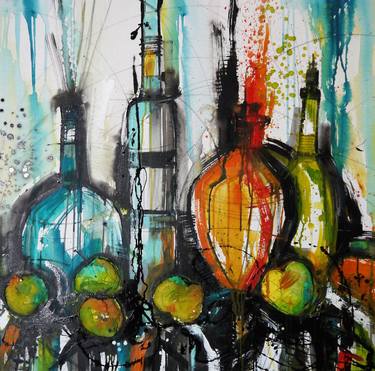 Original Abstract Still Life Paintings by Irina Rumyantseva