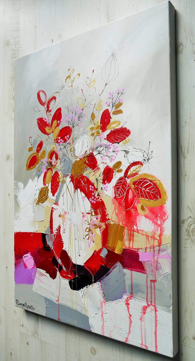 Original Abstract Still Life Painting by Irina Rumyantseva