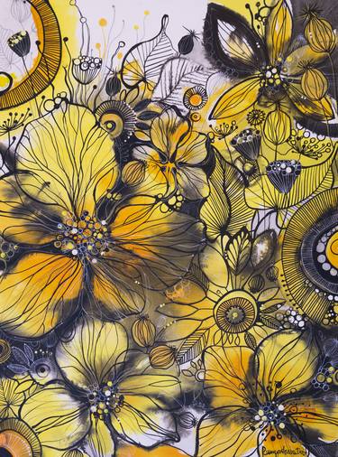 Print of Floral Paintings by Irina Rumyantseva