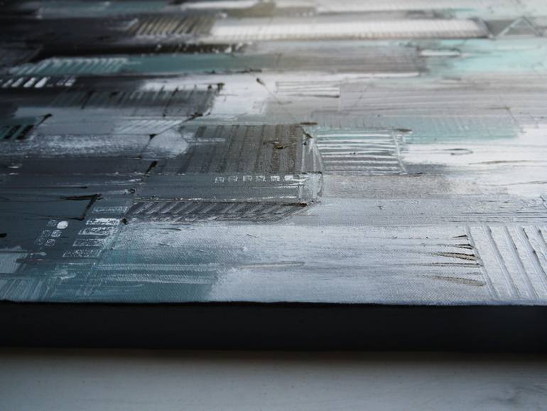 Original Abstract Cities Painting by Irina Rumyantseva