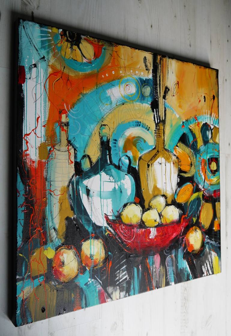 Original Abstract Still Life Painting by Irina Rumyantseva