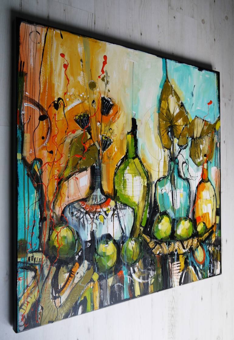 Original Abstract Still Life Painting by Irina Rumyantseva