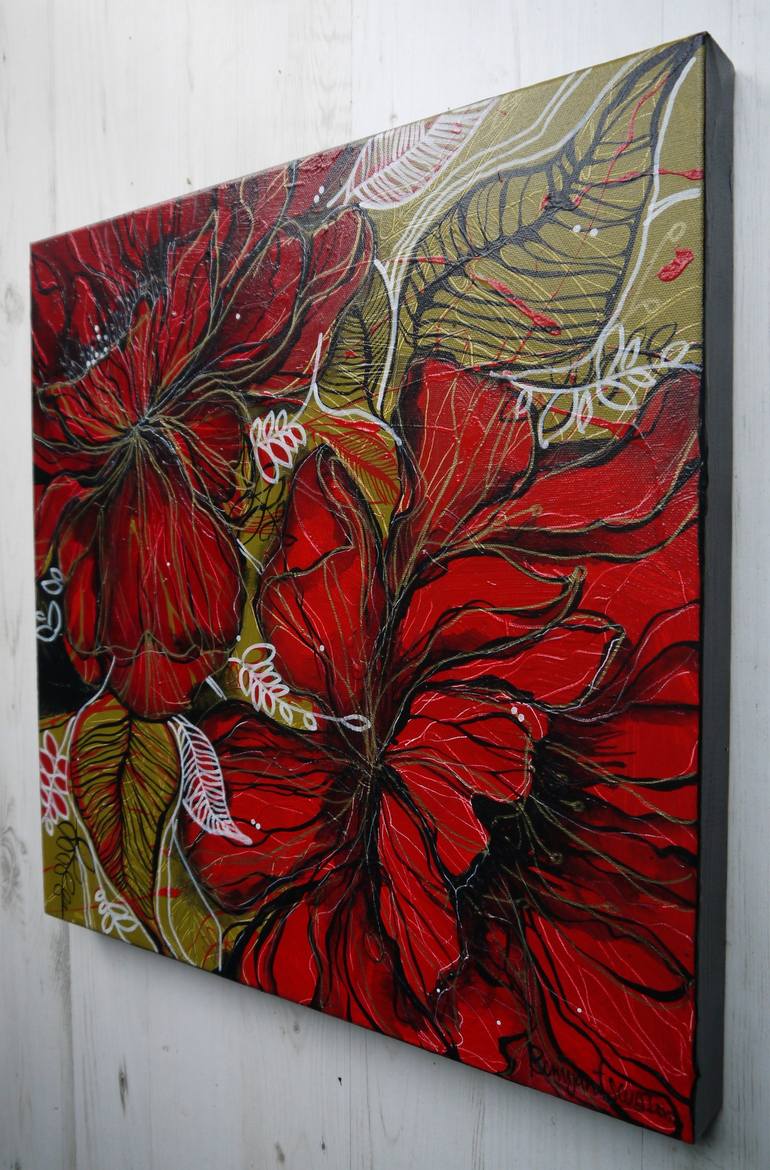 Original Illustration Floral Painting by Irina Rumyantseva