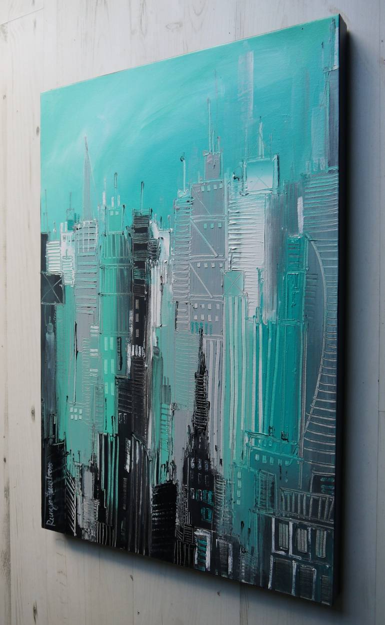 Original Cities Painting by Irina Rumyantseva