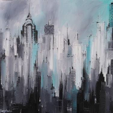 Print of Abstract Expressionism Cities Paintings by Irina Rumyantseva