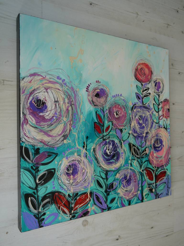 Original Floral Painting by Irina Rumyantseva