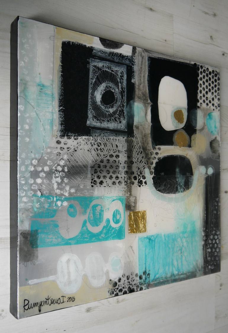Original Abstract Expressionism Abstract Painting by Irina Rumyantseva