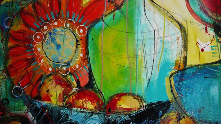 Original Abstract Still Life Painting by Irina Rumyantseva