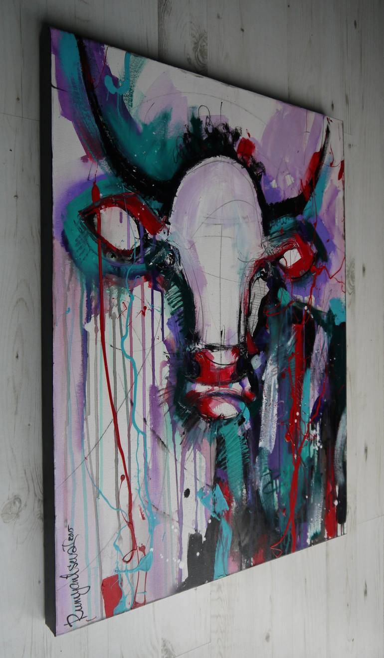 Original Abstract Animal Painting by Irina Rumyantseva