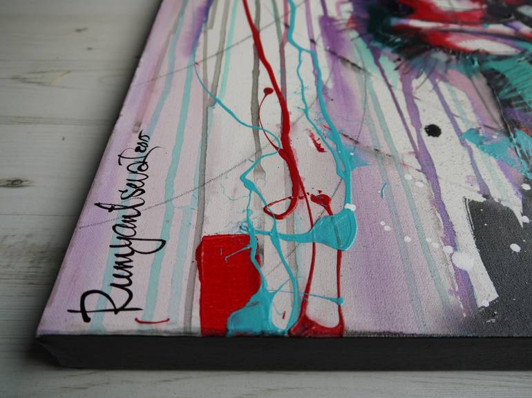 Original Abstract Animal Painting by Irina Rumyantseva