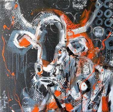 Print of Cows Paintings by Irina Rumyantseva