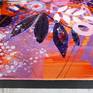 90cm x 60cm deep edge canvas wall art ready to hang. Modern abstract still life painting using acrylics. 100% cotton canvas stretched over a deep 4cm wooden frame. No further framing required.
An explosive and energetic still life, which is unusual for this topic but it really works! A striking fresh style, bold abstract still life painting. The sides are painted black. A large statement piece perfect for any home or office interior. Colours: Lilac, orange, pink, purple, red