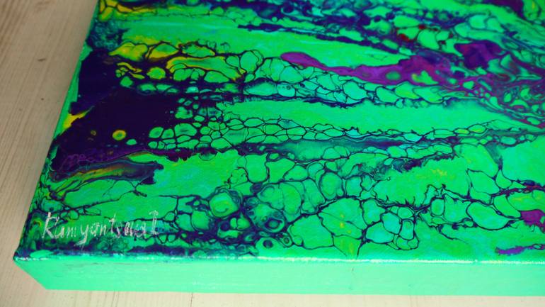 Original Abstract Expressionism Abstract Painting by Irina Rumyantseva