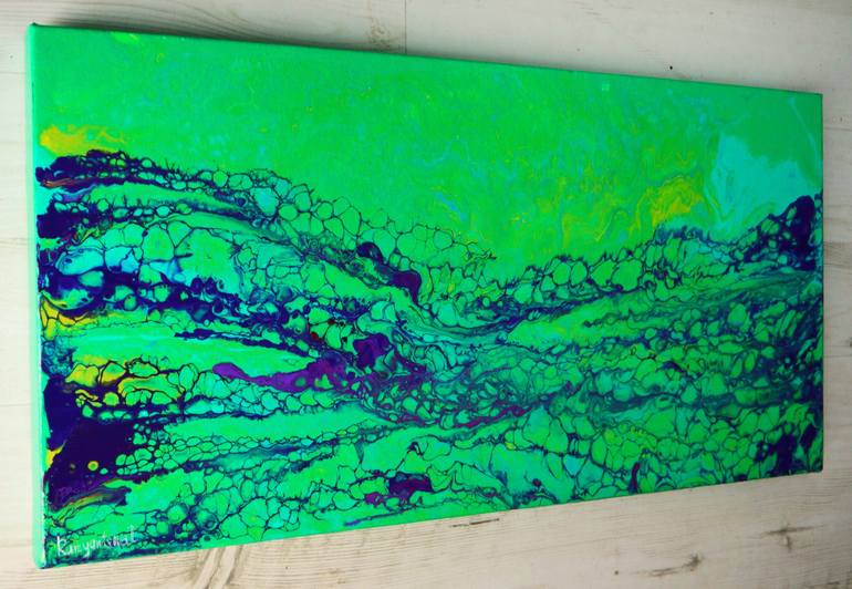 Original Abstract Expressionism Abstract Painting by Irina Rumyantseva
