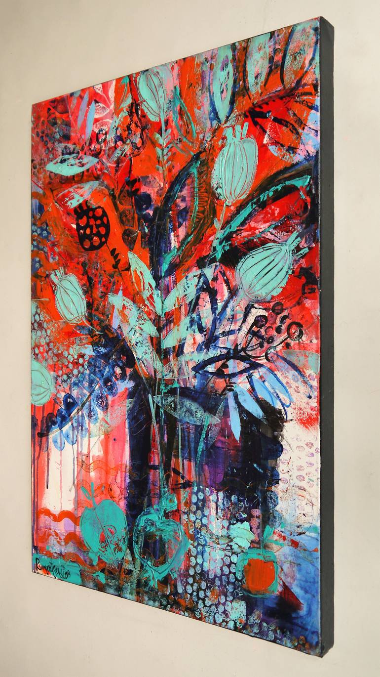 Original Abstract Still Life Painting by Irina Rumyantseva